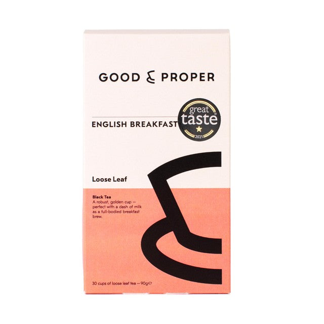 Good & Proper Tea English Breakfast loose leaf tea 90g, UK version