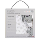Cheeky Chompers 6 in 1 Multi Muslin Silver Stars