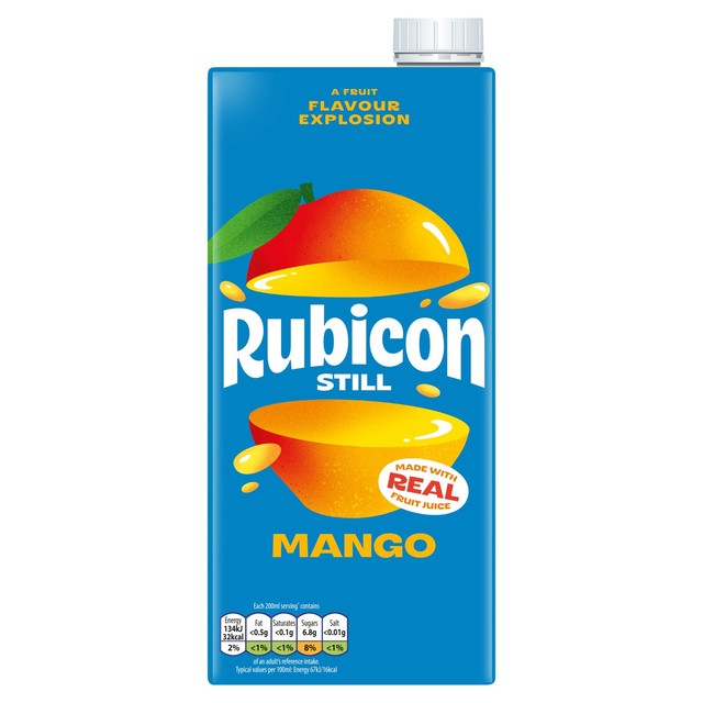 Rubicon still mango juice drink 1L, imported from the UK