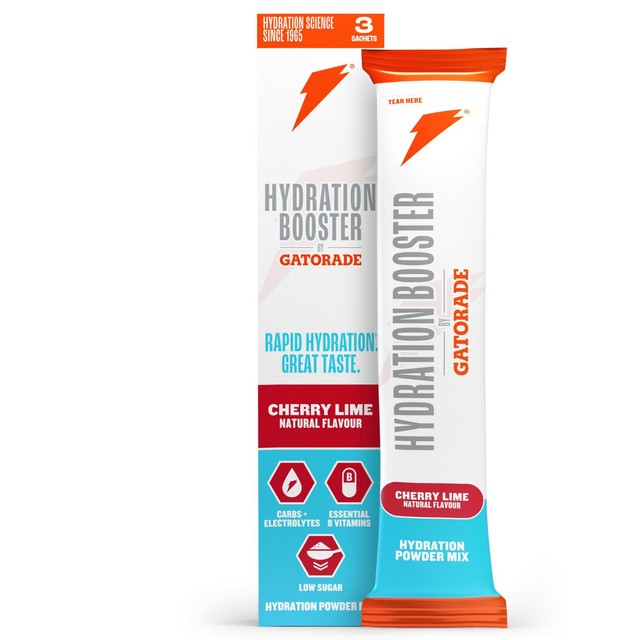 Gatorade cherry lime hydration booster sachets - British product