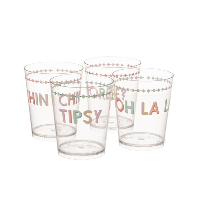 Yvonne Ellen picnic tumblers set of 4 0.2L (British brand)