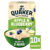 Quaker Oat So Simple Apple Blueberry Porridge Sachets 10 Pack