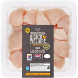 M&S Oakham Gold diced chicken breast 350g, imported from the UK