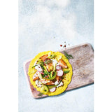 M&S corn and wheat tacos 12 mini tortilla wraps, imported from the UK