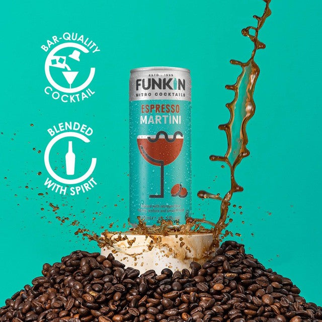 Funkin Espresso Martini Nitro canned cocktail 200ml - British product