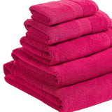 M&S antibacterial hand towel in raspberry, imported from the UK