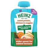 Heinz baby food pouch sweet potato chicken vegetables 130g, UK version