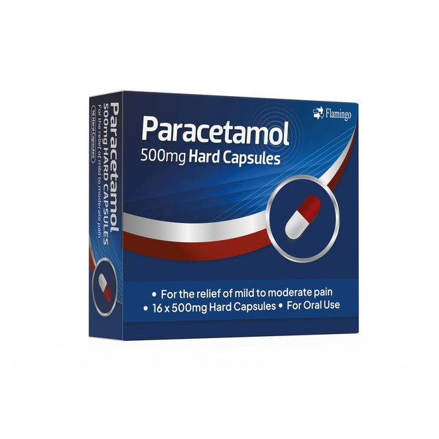 Flamingo Pharma paracetamol capsules 16 pack - British product