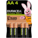 Duracell Recharge Plus AA Rechargeable Batteries 4-Pack