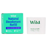 Wild Fresh Cotton & Sea Salt natural deodorant refill 40g (British brand)