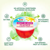 Dole peach strawberry jelly pots multipack 4x123g - British product