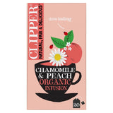 Clipper Chamomile & Peach Organic Infusion Tea Bags 20 per pack