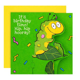 M&S Colin The Caterpillar Fold-Out Birthday Card 15cm x 15cm
