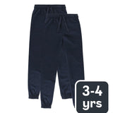 M&S Kids Cotton-Rich Joggers Navy 3-4 Years Children's Joggers