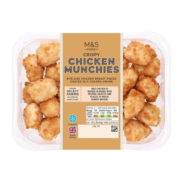 M&S Select Farms British Chicken Munchies 300g, imported from the UK