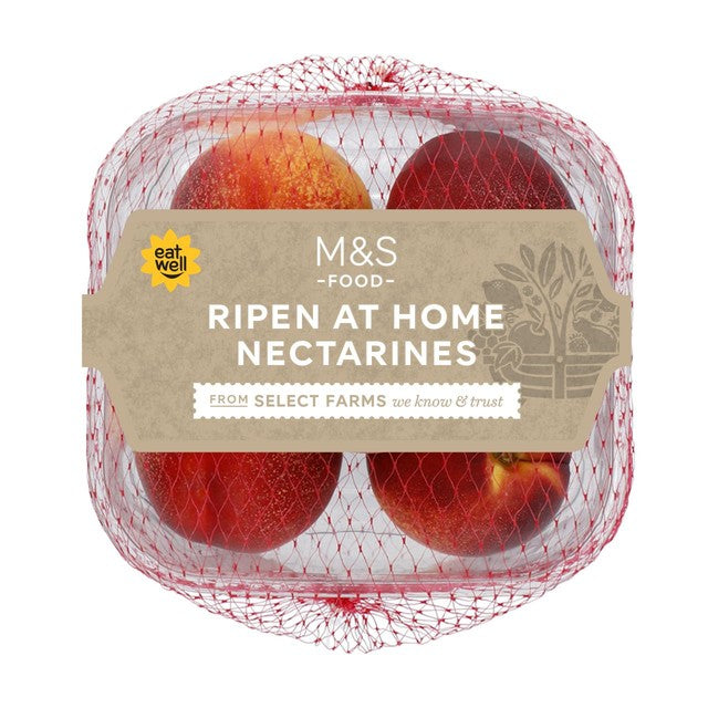 M&S Ripen at Home Nectarines 4 per pack, imported from the UK
