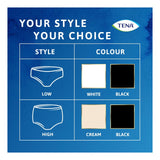 TENA Silhouette incontinence pants cream colour large (British brand)