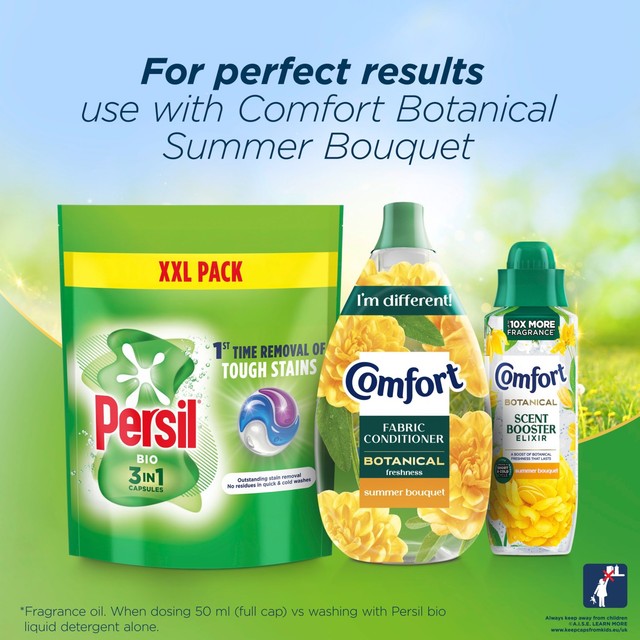 Persil Bio laundry capsules 58 washes, imported from the UK