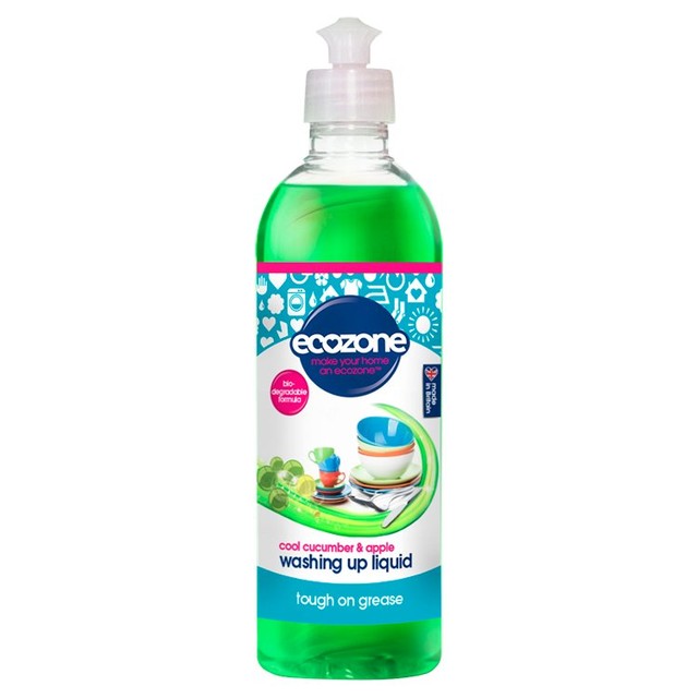 Ecozone washing up liquid cool cucumber & apple 500ml - British product