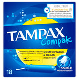 Tampax Compak Regular tampons 18 pack (British brand)