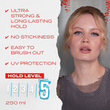 Shockwaves Ultra Strong Power Hold Hairspray 250ml (British brand)