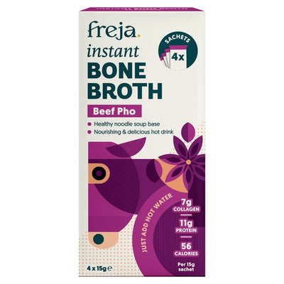 Freja Beef Pho Instant Bone Broth 4 x 15g Sachets
