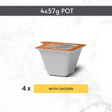 Gourmet wet cat food chicken in jelly 4 x 57g, UK version