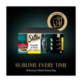Sheba Fresh & Fine Wet Cat Food Pouches Poultry Collection in Gravy