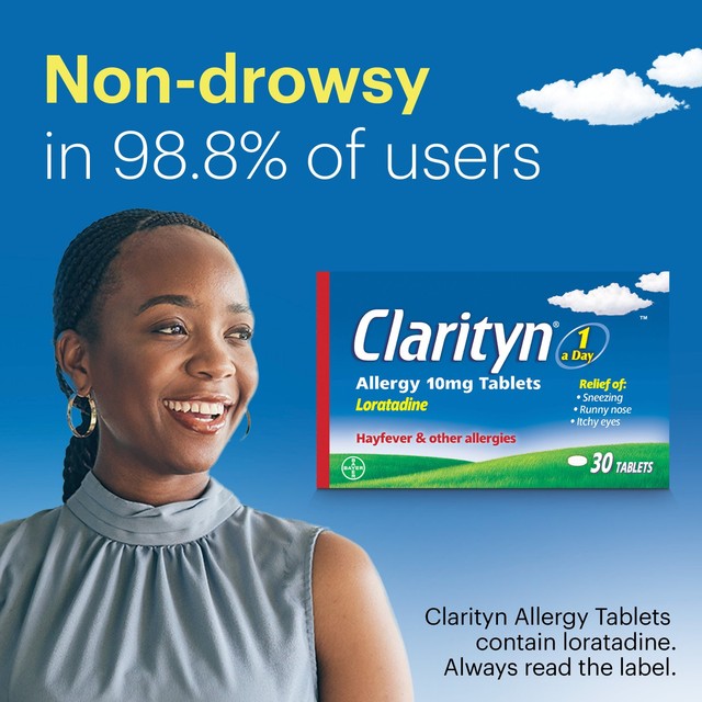 Clarityn Allergy Tablets 30 Tablets - British product
