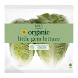 M&S Organic Little Gem Lettuce 2 per pack, imported from the UK