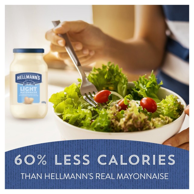 Hellmann's light mayonnaise 600g jar, UK version