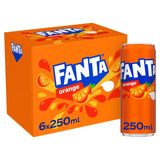 Fanta Orange Sparkling Soft Drink 6 x 250ml