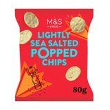 M&S lightly sea salted popped potato chips 80g, imported from the UK