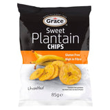 Grace sweet plantain chips 85g, UK version