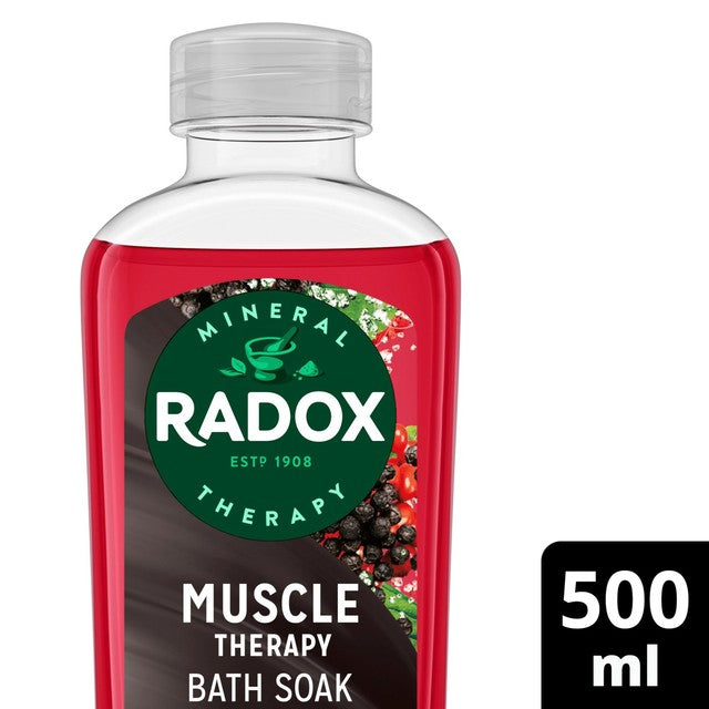 Radox Muscle Therapy Bath Soak 500ml, imported from the UK