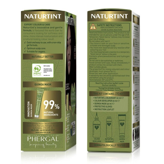 Naturtint Permanent Hair Colour Gel 4N Natural Chestnut, imported from the UK