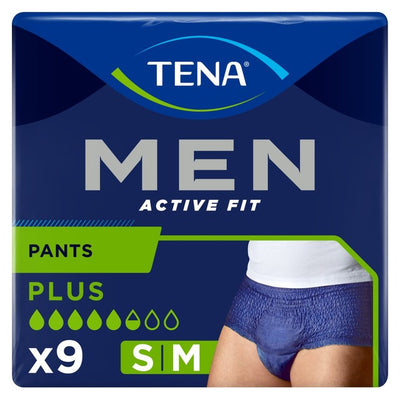 TENA Men Active Fit Incontinence Pants Plus Small Medium