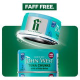 John West tuna chunks with a little brine 300g, UK version