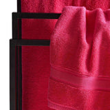 M&S Super Soft Antibacterial Cotton Bath Sheet Raspberry, imported from the UK