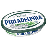 Philadelphia chives cream cheese 165g, imported from the UK