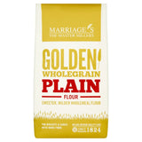Marriage's Golden Wholegrain Plain Flour 1kg, imported from the UK