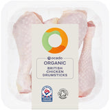 Ocado Organic Free Range Chicken Drumsticks Fresh Poultry 475g