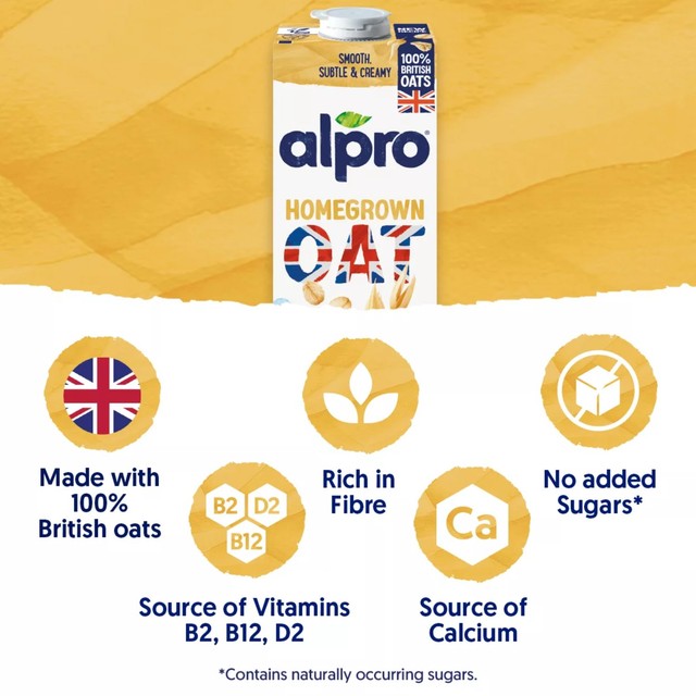 Alpro Oat Long Life Dairy Free Drink 1L - British product