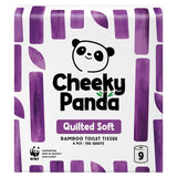 The Cheeky Panda Luxury Quilted Bamboo Toilet Tissue 9 Pack