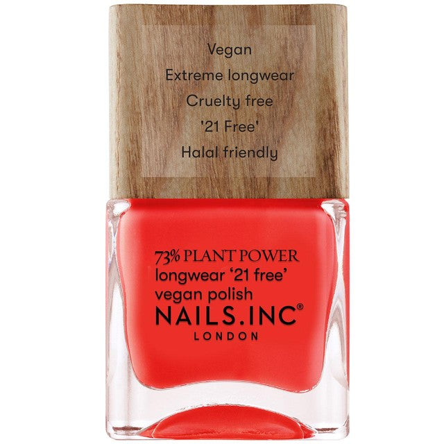 Nails INC Nail Polish Coral 14ml, imported from the UK