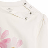 M&S girls floral outfit ivory 9-12 months, imported from the UK