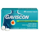 Gaviscon Heartburn & Indigestion Peppermint Tablets 48 Tablets