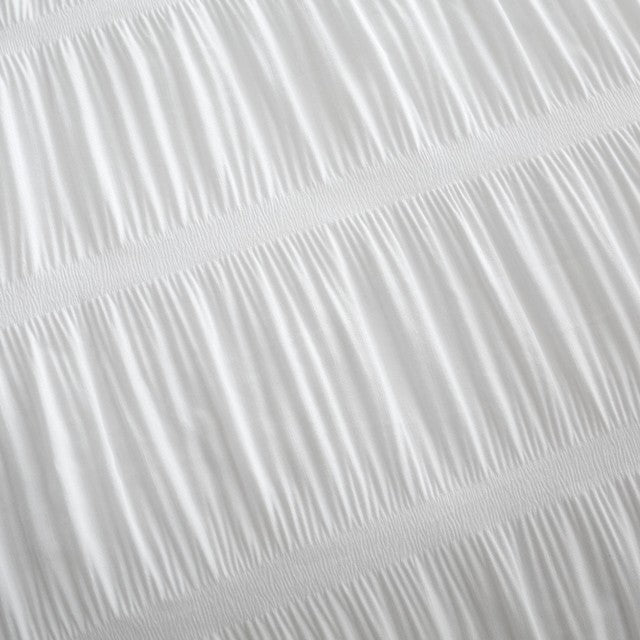 Catherine Lansfield Seersucker White Double Duvet Set 200x200cm - British product
