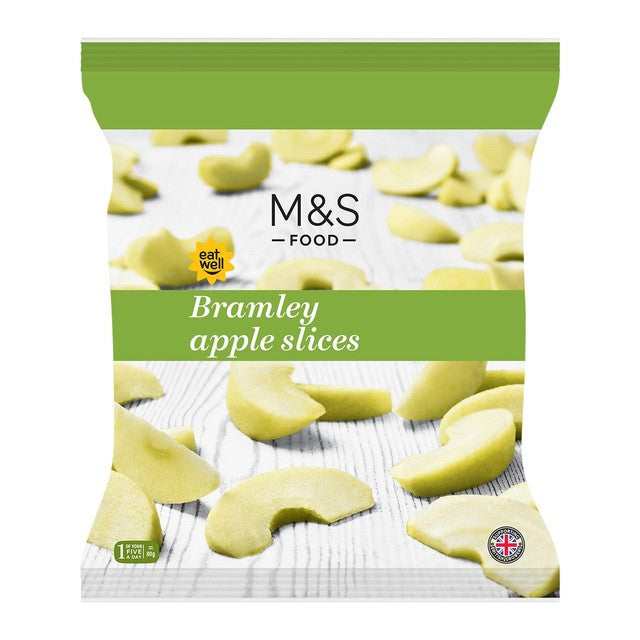 M&S Bramley apple slices frozen 500g, imported from the UK