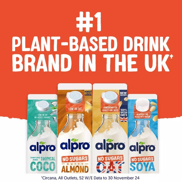 Alpro oat drink no sugar 1L - British product